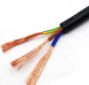 300/500 V 3G x 1,0 mm flexibles Drahtkabel 3-adrig 1,0 mm2 PVC-isoliertes PVC-ummanteltes 18 AWG mehradriges flexibles Kabel
