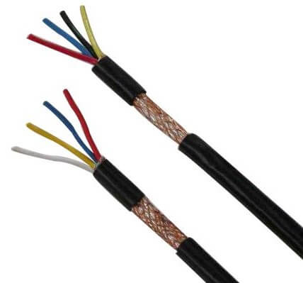 Niederspannung 1,5 mm2 mehradriges flexibles Kupferdrahtgeflecht Abgeschirmtes PVC-isoliertes PVC-ummanteltes 16-AWG-Drahtgeschirmtes flexibles Kabel