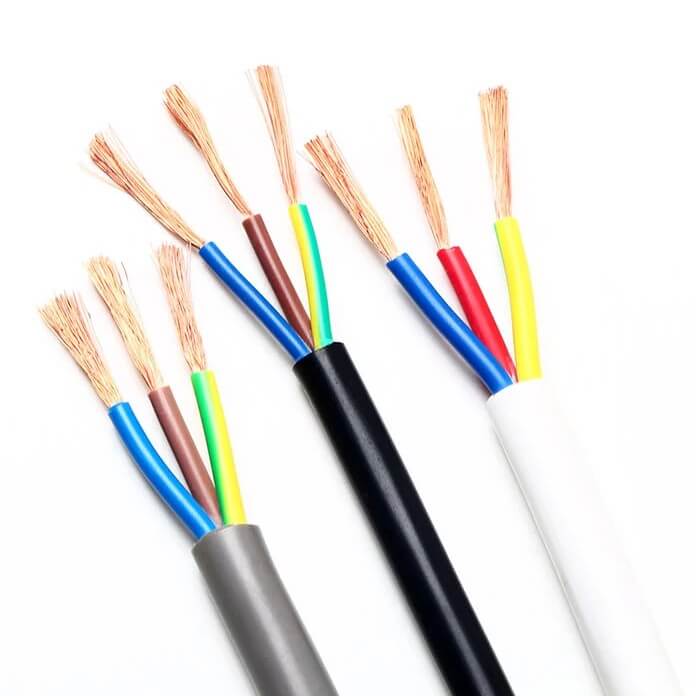 300/500 V 3-adrig 1,5 mm 2,5 mm 4 mm 6 mm 10 mm H05VV-F Flexibles Kabel RVV 3 * 0,75 mm Flexibles Stromkabel PVC-isoliertes elektrisches Kabel und Draht
