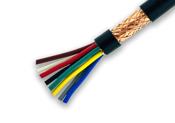 300/500 V 0,5 mm mehradriger flexibler RVVP-Draht, abgeschirmtes PVC, isolierter PVC-ummantelter Kupferleiterdraht, geflochtene, abgeschirmte flexible Kabel
